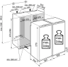 Liebherr IXRF5125 Side-by-Side combination Integrated NoFrost Soft Close Fridge Freezer