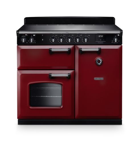Rangemaster CL100EIPBOR/CM1 Classic 100cm Induction Range Cooker Bordeaux/Chrome