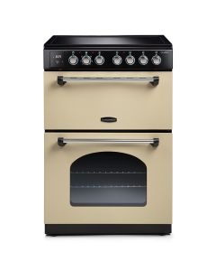 Rangemaster CLA60ECCR/C Classic Freestanding 60cm Ceramic Cooker in Cream and Chrome A Rated