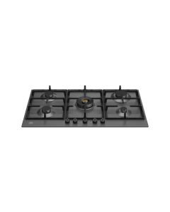Bertazzoni P905CPRONE Pro Series 90cm Gas Hob with Central Wok Burner Matt black