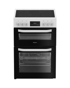 Hotpoint HDE6VDW 60cm Electric Cooker with Ceramic Hob - White