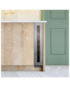 Caple WI159 Undercounter Single Zone Slimline Wine Cooler Stainless Steel