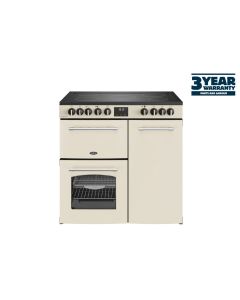 Belling BEL RCA FARMHOUSE 90E CRM Electric Range Cooker with Ceramic Hob