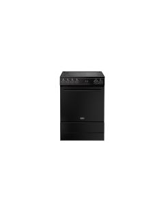 Belling PROV BEL FSA VISION SGL 60EI BLK 60cm Electric Induction Single Oven Cooker Black - Silver Steel  A Rated