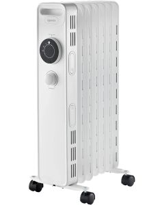 igenix IG2615 Oil Filled Radiator, 1.5kW/1500W, Overheat Protection, White