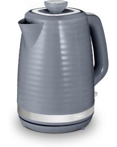 Tower T10077GRY Saturn Kettle with Quick Boil, 1.7L, 3000W, Grey and Chrome Accents
