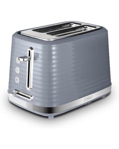 Tower T20083GRY Saturn 2-Slice Toaster, Grey and Chrome Accents