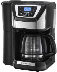 Russell Hobbs 22000 Chester 22000 Grind & Brew Filter Coffee Machine - Black & Silver