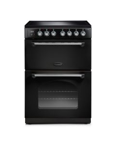 Rangemaster CLA60ECBL/C Classic Freestanding 60cm Ceramic Cooker in Black and Chrome A Rated