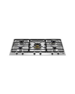 Bertazzoni PM36500X Segmented 90cm Gas Hob 5 burners central wok burner