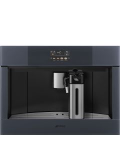 Smeg CMS4104G Linea Automatic 45 cm compact built-in espresso coffee machine in Neptune Grey