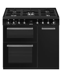 Smeg CX93GMBL Dual Fuel Range Cooker