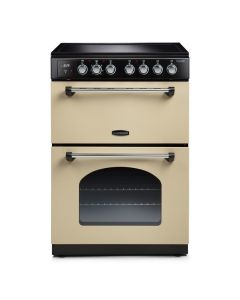 Rangemaster CLA60EICR/C Classic Induction Electric Cooker with Double Oven Cream-Chrome, A Rated