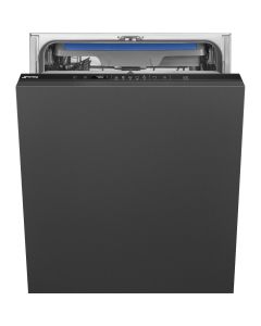 Smeg DI362DQ Fully Integrated Dishwasher, 14 Place Settings, D Rated
