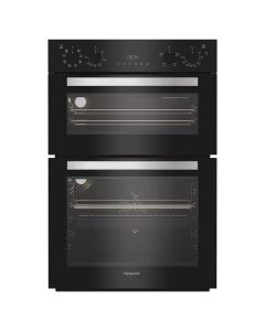 Hotpoint DIH82GB Built In Catalytic Double Oven in Black and Stainless Steel
