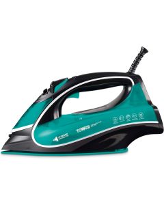 Tower T22026TL Ceraglide Elitespeed 3100W Cordless Steam Iron Black - Teal