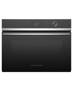 Fisher and Paykel OM60NDTDX1 60cm Built In Series 9 Contemporary Compact Combi-Microwave Oven, Stainless Steel