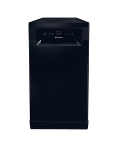 Hotpoint HP2FE10CS90BUK Freestanding Slimline Dishwasher in Black
