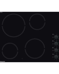 Hotpoint HR620RH 60CM Electric Ceramic Hob - Black
