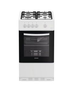 Indesit I5G1KMW Freestanding 50cm Gas Single Cavity Cooker in White A Rated