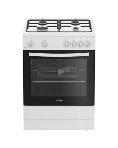 Indesit I6GGMMWUK Freestanding 60cm Single Cavity Gas Cooker in White A Rated