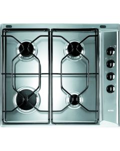 Indesit PAA642IXIWE1 60CM Gas Hob With Flame Failure Device In Stainless Steel