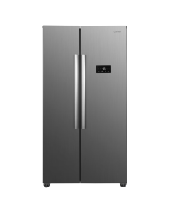 Indesit INGF6441XP4UK Total No Frost American Style Push&Go Fridge Freezer in Inox Brushed Steel