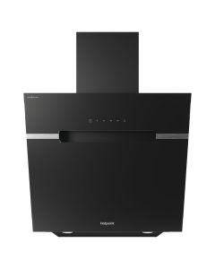 Hotpoint PHVS61FLTDPK 60cm Black Angled Cooker Hood In Black Touvh Control