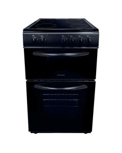 Statesman EDC50B 50CM Double Oven Electric Cooker Black