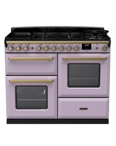 Rangemaster ESDLO110DFPHTH/AB1 110cm Dual Fuel Range Cooker OC Heather /Antique Brass A-Rated