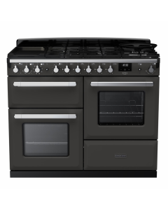 Rangemaster ESDLO110DFPSLT/CM1 110cm Dual Fuel Range Cooker OC Slate /Chrome A-Rated