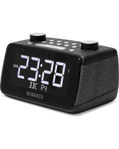 Roberts-Radio ORTU4SBK FM/DAB/DAB+ Digital Clock Radio with Bluetooth - Black