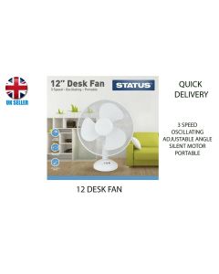 Status International Ltd S12DESKFAN1PKB Cooling Fan