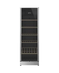 Smeg SCV115G Full Height Wine Freestanding Cooler, Stainless Steel