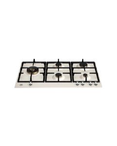 Bertazzoni P905LHERAX Heritage Series 90cm Gas hob with Left Wok burner Ivory Chrome