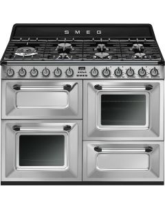 Smeg TR4110X-1 110cm Victoria Dual Fuel Range Cooker Stainless Steel