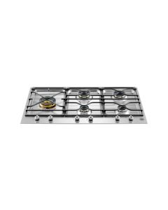 Bertazzoni PM365S0X Segmented 90cm Gas Hob 5 burners left hand wok burner