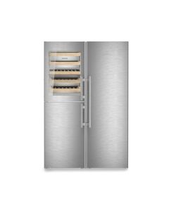 Liebherr XRCST5295 120cm Wide American Style Fridge Freezer, Plumbed, Stainless Steel,