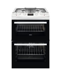 Zanussi ZCK66350WA Freestanding Dual Fuel Cooker