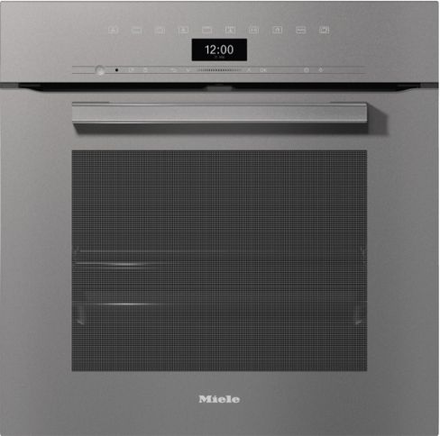 Miele H7464BP VITROLINE GRGR 76L Built-In Electric Single Oven with Pyrolytic Oven Cleaning - Graphite Grey - A+ Rated