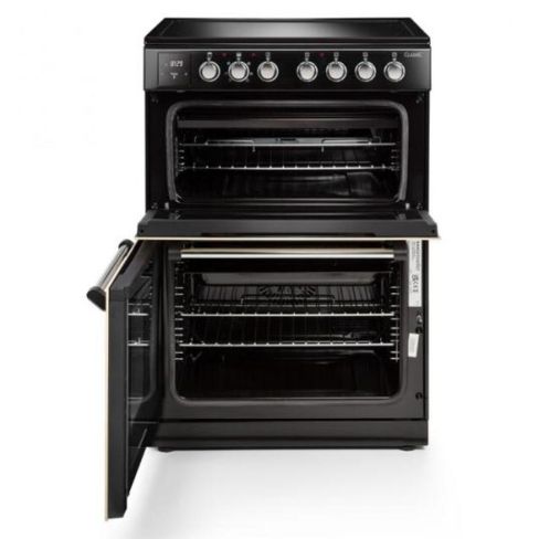 Rangemaster CLA60EIBL/C Classic Freestanding 60cm Induction Cooker in Black and Chrome A Rated