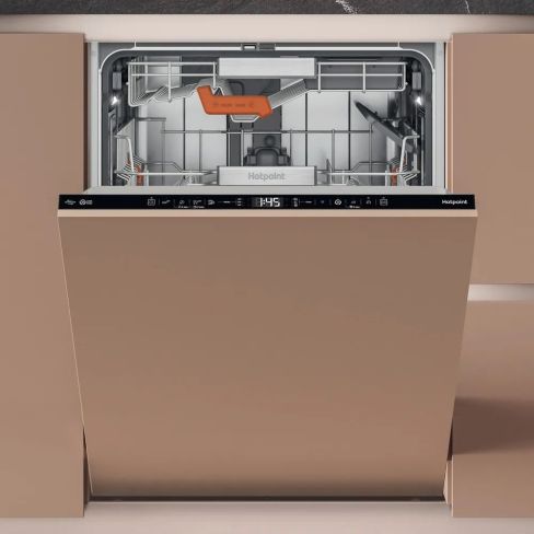 Hotpoint H8IA115M4TUSUK Hydroforce Built In Full Size Dishwasher A Rated