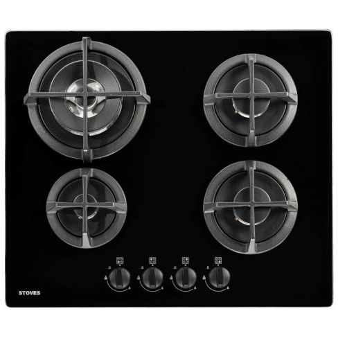 Stoves ST GTG60C BLK Gas On Glass Hob