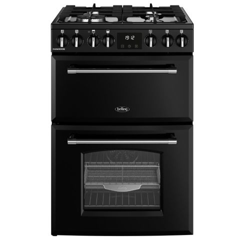 Belling BEL MRA FARMHOUSE 60DF BLK Freestanding Dual Fuel Cooker
