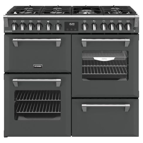 Stoves ST RCA RICH 100DF ANT 100cm Wide  Range Cooker Dual Fuel - Anthracite - A Rated
