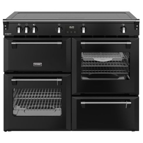 Stoves ST DX RCA RICH 110EI ZLS BLK 110cm Wide Range Cooker Induction - Black - A Rated