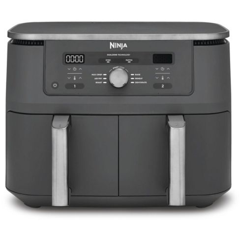 Ninja DZ400UK 9.5 litre MAX 6-in-1 Dual Zone Air Fryer - Gun Metal Grey