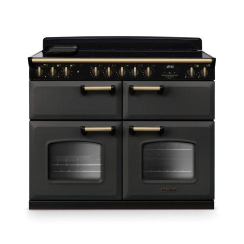 Rangemaster CLDLB110EIPSLT/AB1 Classic Deluxe 110cm BC Induction Range Cooker Slate/Antique Brass