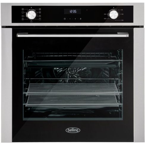 Belling BEL BI603MF STA ingle Electric Multifunction Built-In Oven A Rated In Stainless Steel