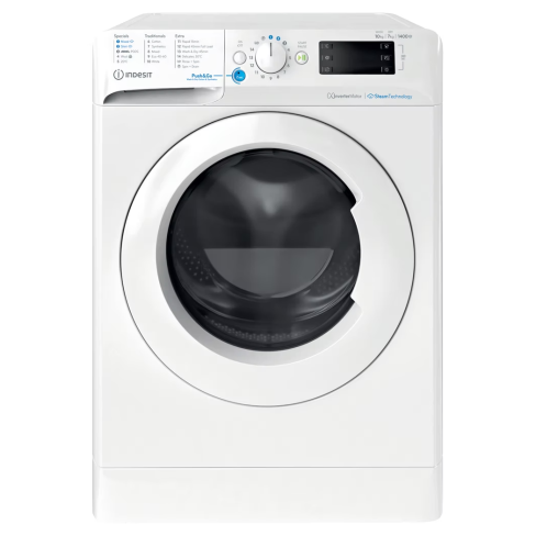 Indesit BDE107436WVUK Push&Go Washer-Dryer 10+7Kg 1400Spin White With Ariel Pods And Steam Cycles